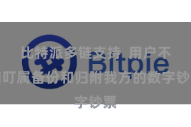 比特派多链支持 用户不错叮属备份和归附我方的数字钞票