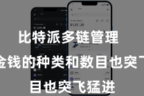 比特派多链管理  这些金钱的种类和数目也突飞猛进